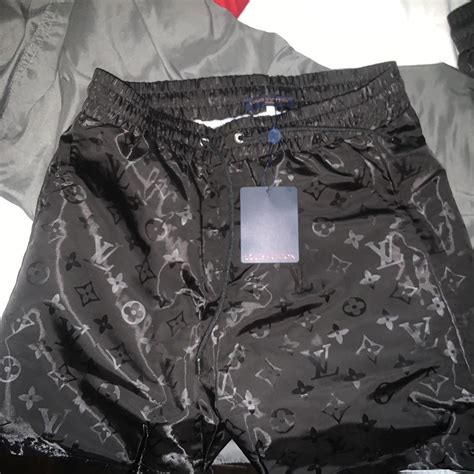 louis vuitton shorts black